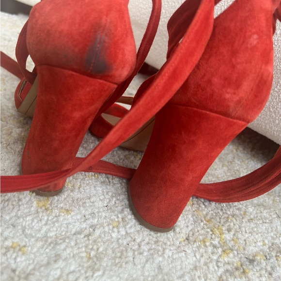 Red Karl lagerfeld tie up sandals - Picture 10 of 12